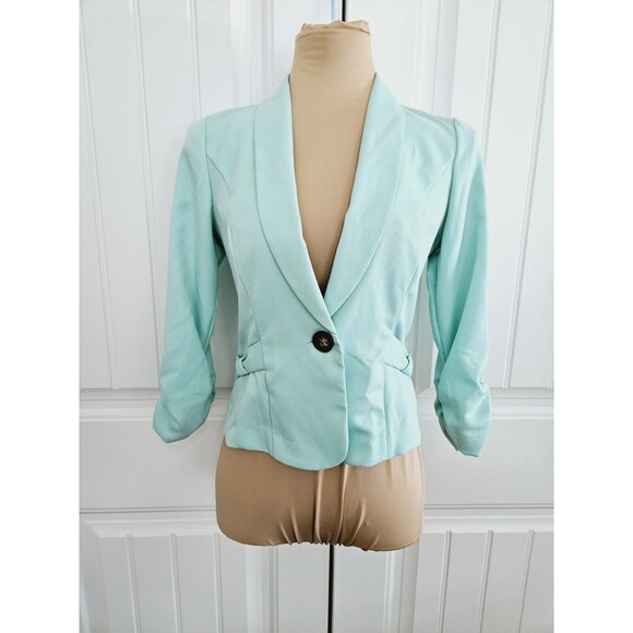Maurices Blazer Jacket Lace Lined Bow Accents Size S - Picture 1 of 8